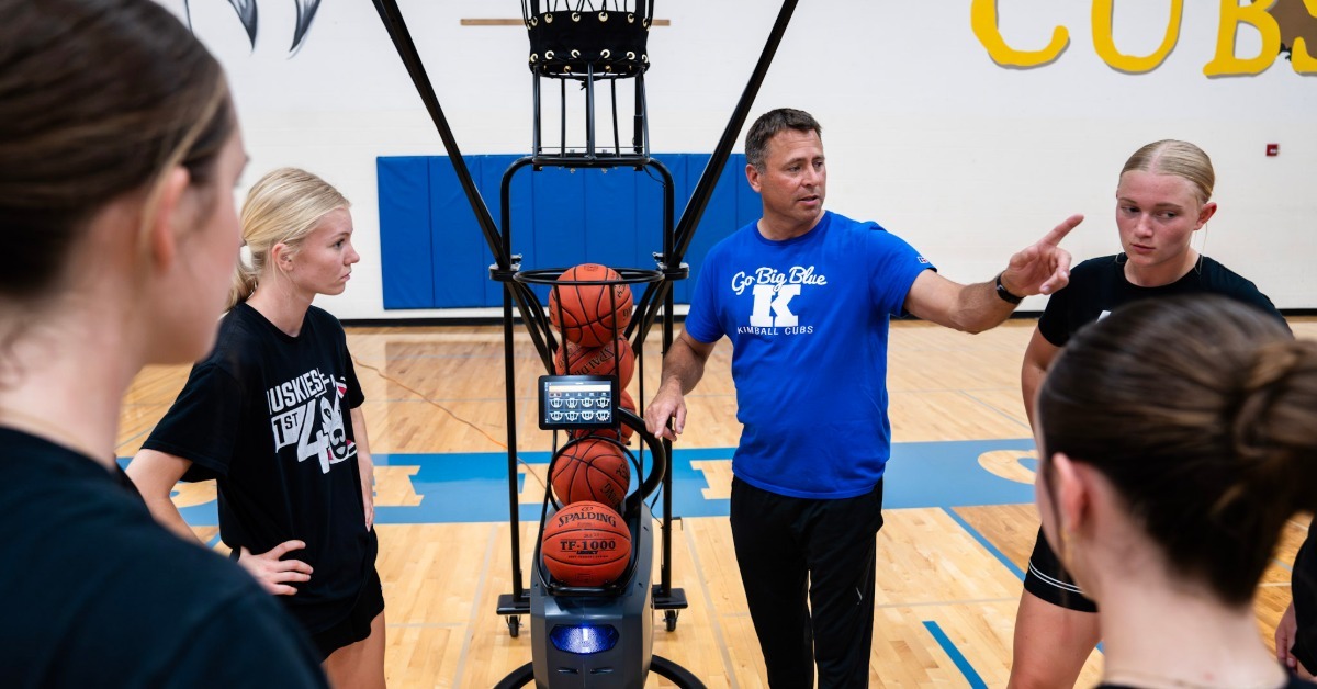 Spring Basketball Training With Shooting Machines