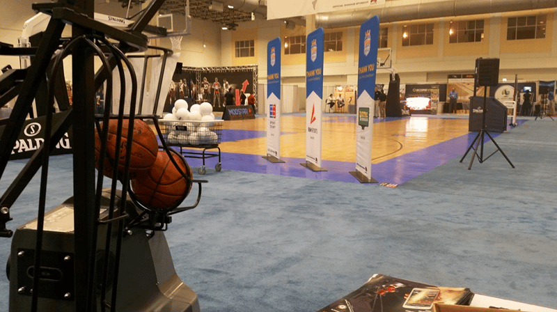 Team Sports Expo - Dr. Dish Basketball Shooting Machine