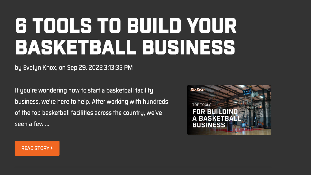 6 Tools to build your basketball business