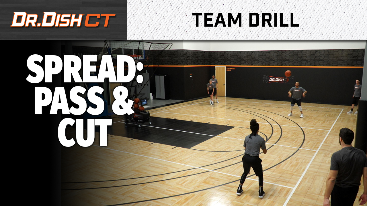 Team Basketball Shooting Drills: Spread Pass and Cut