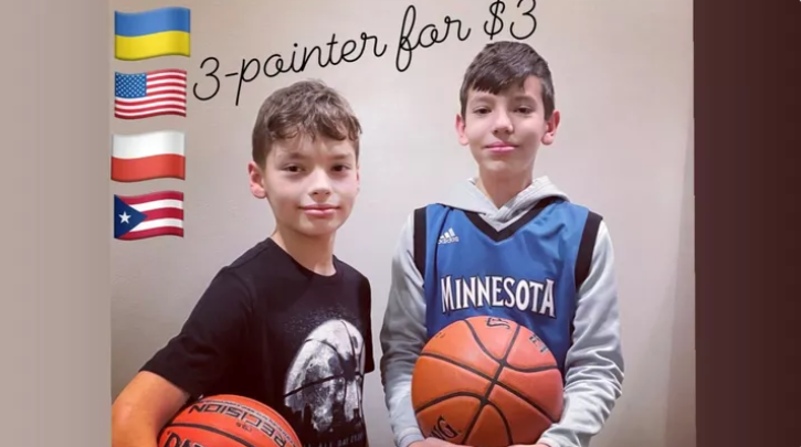 Two Brothers Use Basketball to Raise More Than $35,000 for Ukrainian Refugees