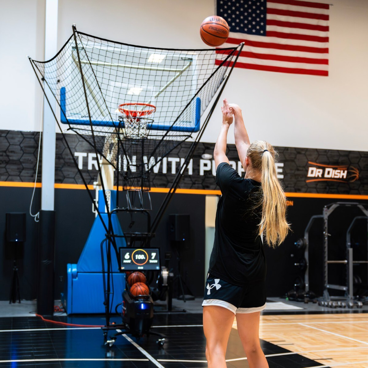 Spring Basketball Training With Shooting Machines