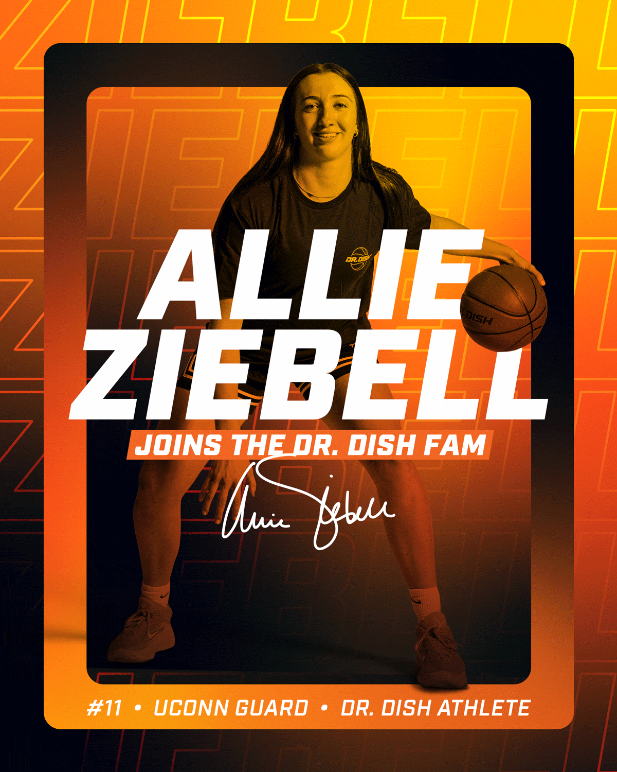 UConn Guard and National Champion Allie Ziebell Joins the Dr. Dish Fam