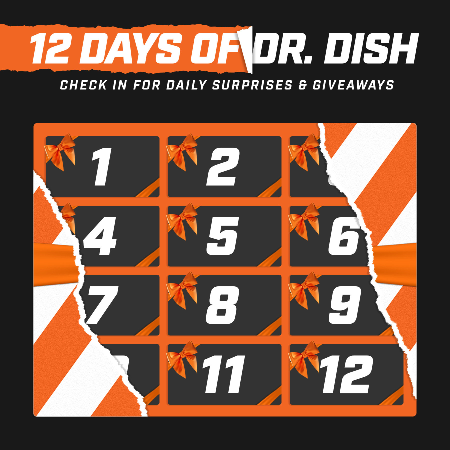 12 Days of Dr. Dish: Sign up now to play 🎁