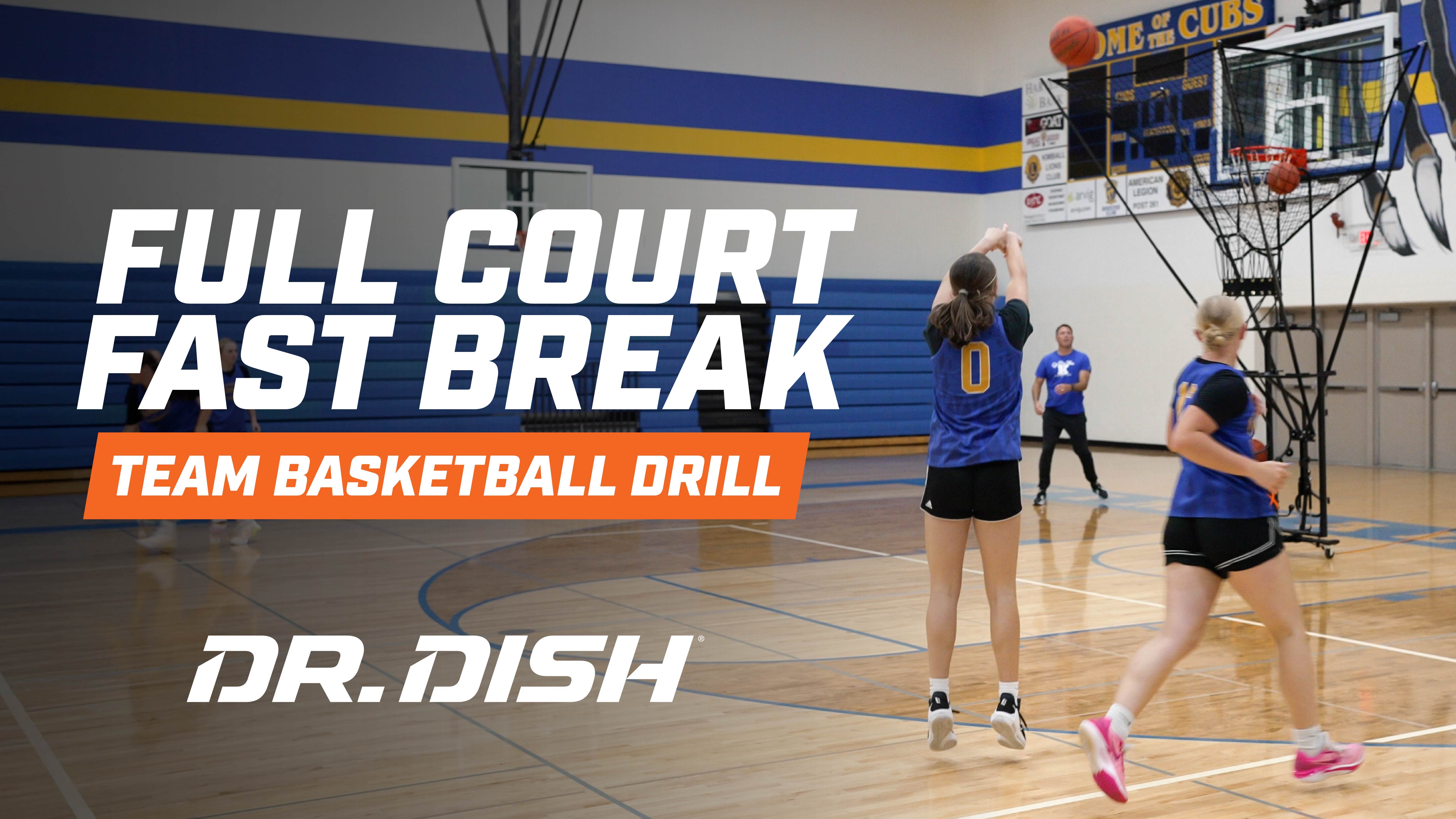 Basketball Team Conditioning Drill: Full Court Fast Break