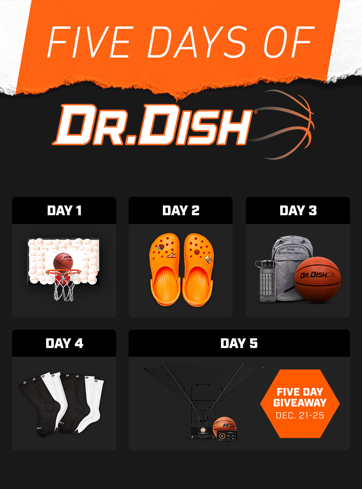 Enter to Win Basketball Player Favorites: 5 Days of Dr. Dish Giveaways