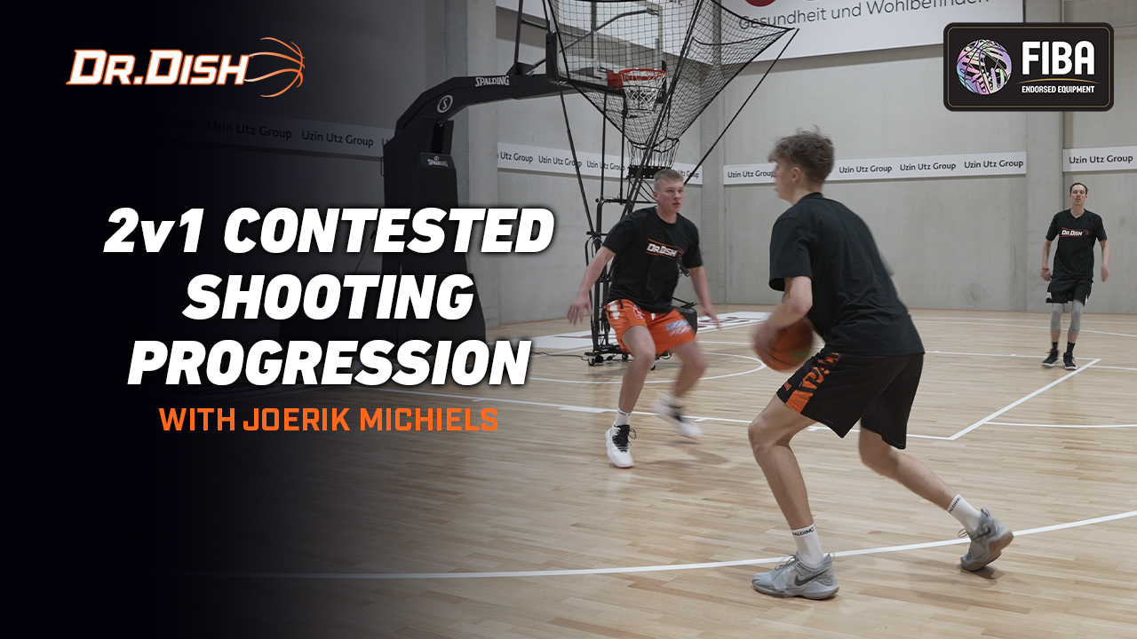 Basketball Drills: 2v1 Contested Shooting with Joerik Michiels