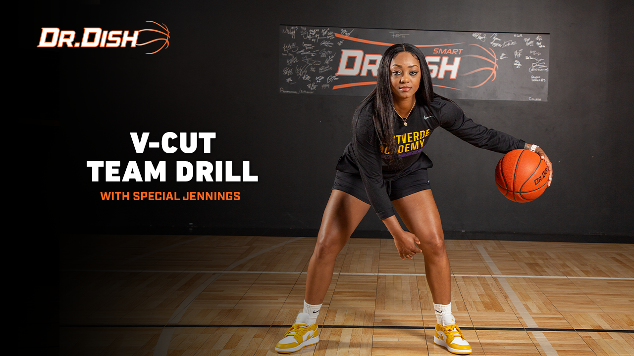 Basketball Team Drills: V-Cut Drill with Special Jennings
